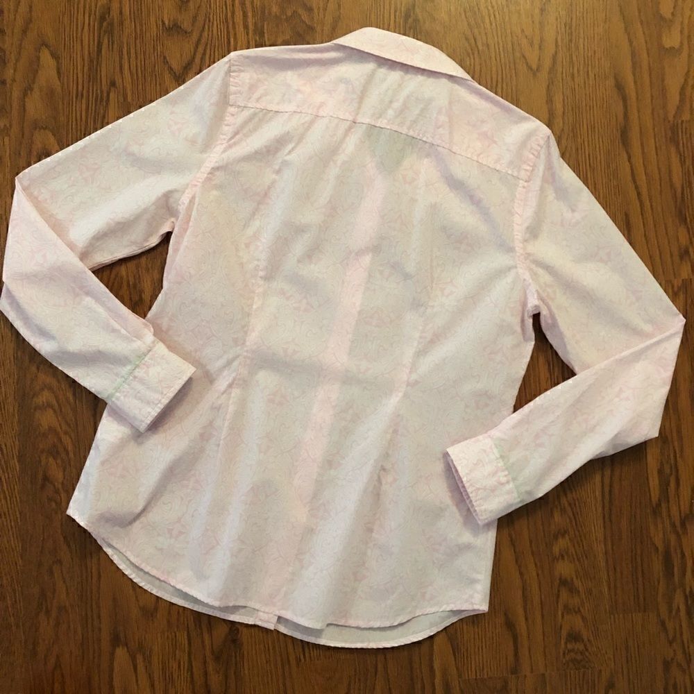 C. Wonder | Light Pink & White Floral Insect Shirt - Picture 4 of 8